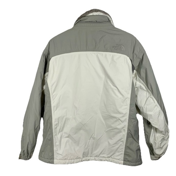 North Face Jacket Women XL Hyvent Full Zip Waterproof Ski Gray & White NO HOOD - Picture 2 of 16